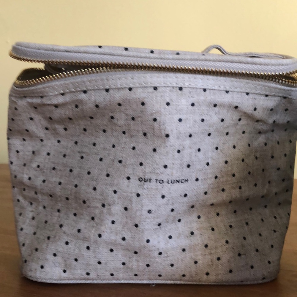 Kate Spade polka dot “out to lunch” lunch bag